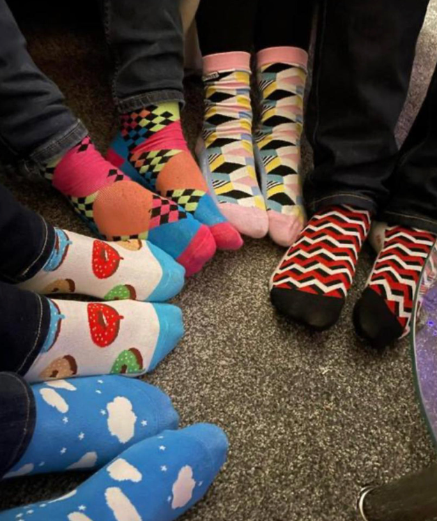 Lots of Socks For World Down Syndrome Day Stand Out Socks