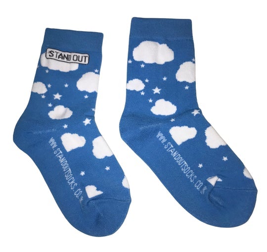 stand out socks - cloud 9 Crew socks for adults and kids