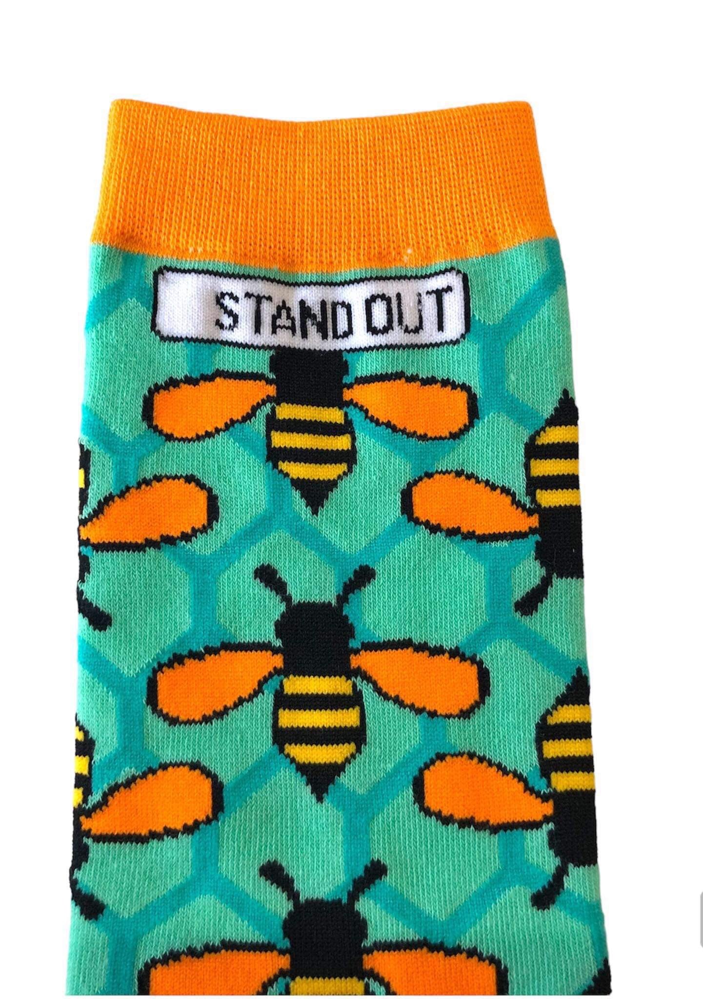 Stand Out Manchester Bee Socks