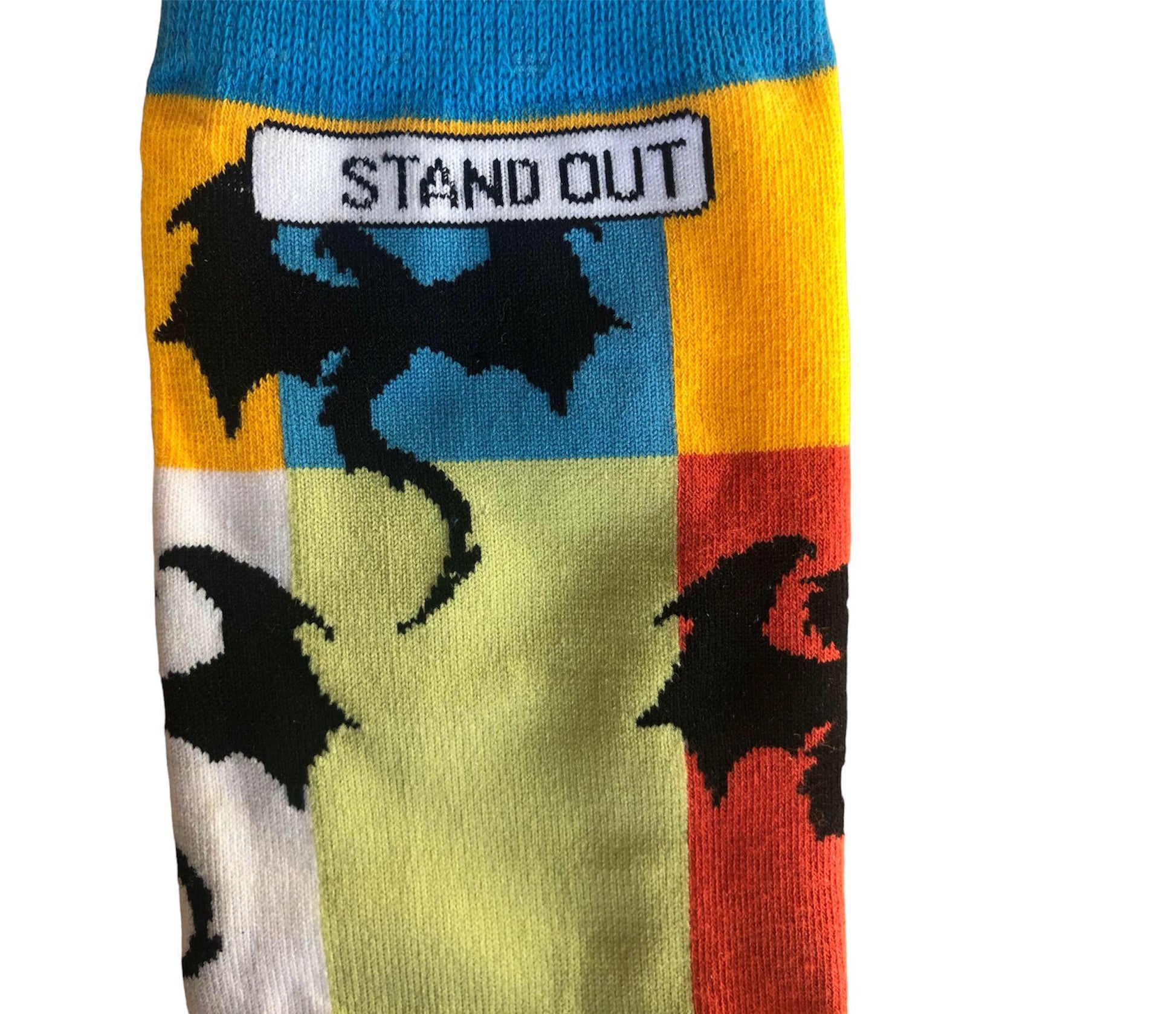 Stand Out Socks Dragons Den Socks - Colourful socks with dragons BBC Dragons Den