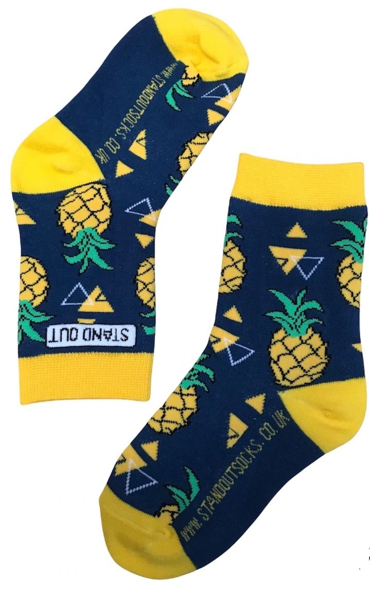 Stand out socks kids pineapple funk socks